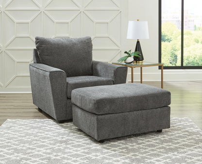 Stairatt Chair and Ottoman - 28502U2 - product view or room setting; complete kit and included component views (supplier image 1)