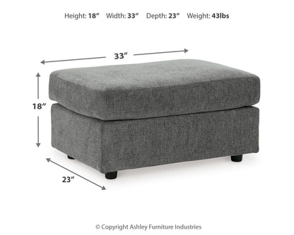 Stairatt Chair and Ottoman - 28502U2 - approximate manufacturer dimensions (supplier image 13)