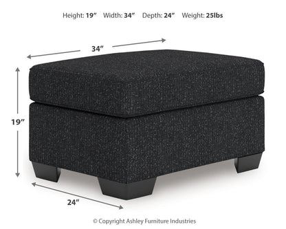 Jasmine Peaks Ottoman - 2890414 - approximate manufacturer dimensions (supplier image 8)