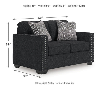Jasmine Peaks Sofa and Loveseat - 28904U1 - approximate manufacturer dimensions (supplier image 18)