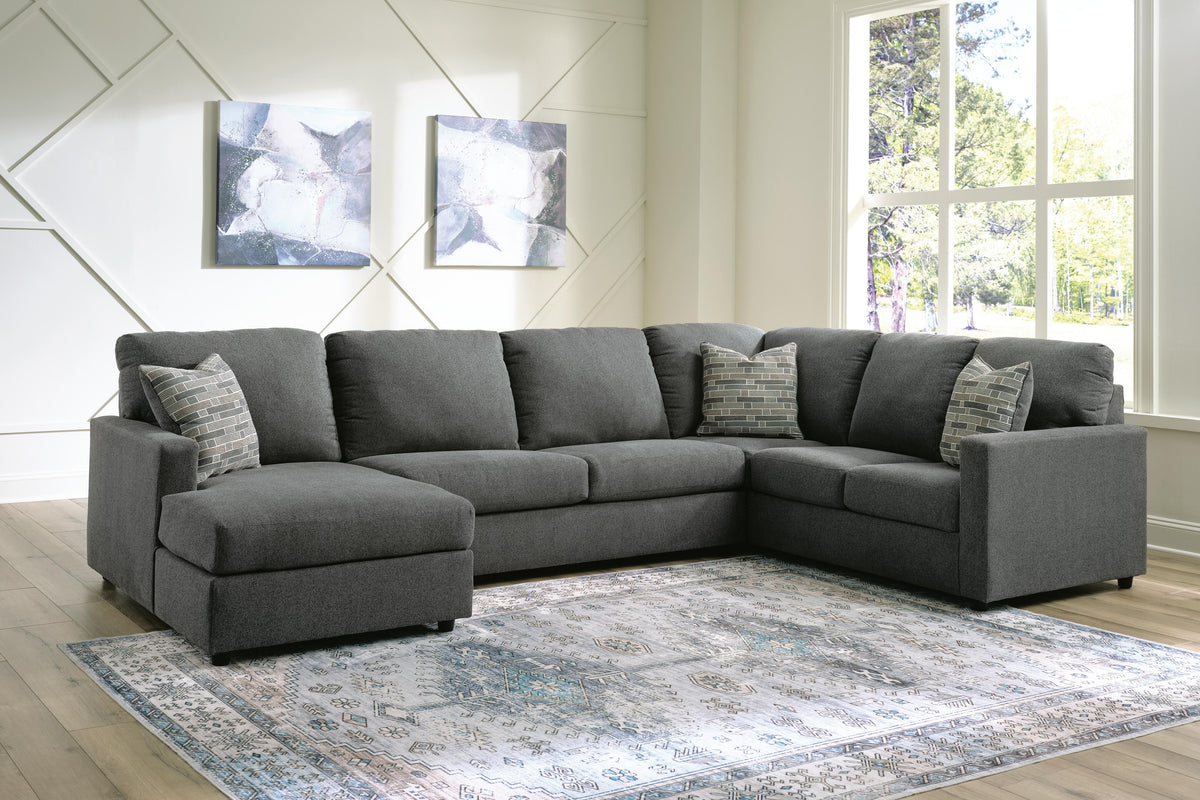 Edenfield Sectional - 29003S1 - product view or room setting; complete kit and included component views (supplier image 2)