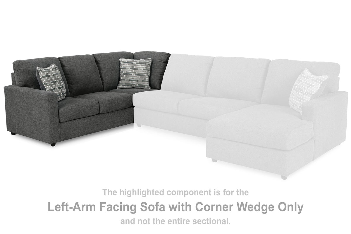 Edenfield Sectional - 29003S2 - product view or room setting; complete kit and included component views (supplier image 40)