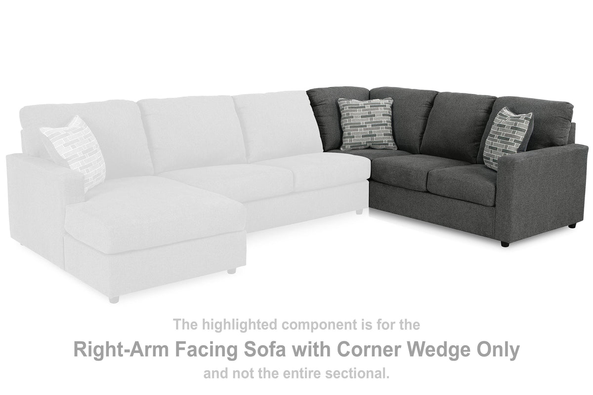 Edenfield Sectional - 29003S1 - product view or room setting; complete kit and included component views (supplier image 14)
