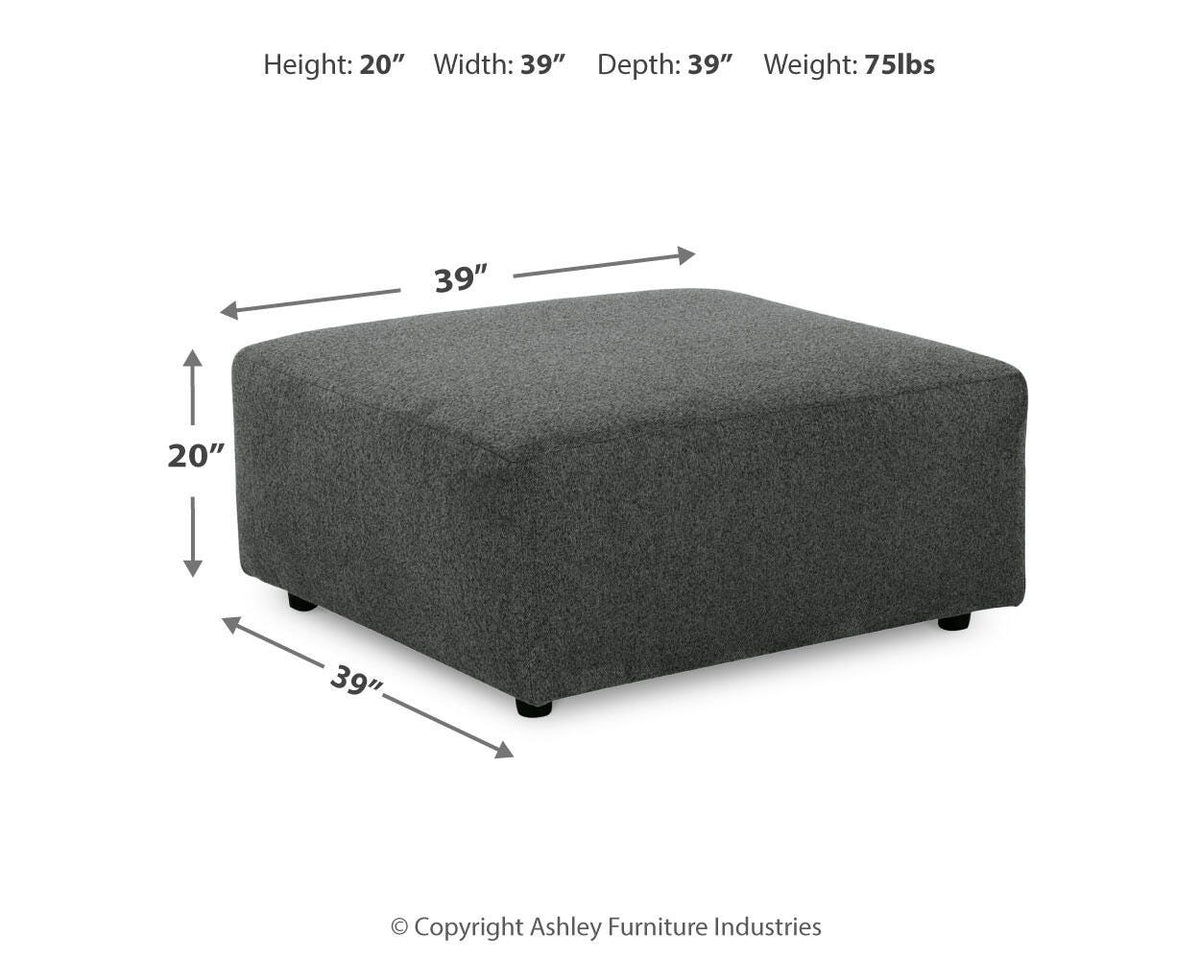 Edenfield Oversized Accent Ottoman - 2900308 - approximate manufacturer dimensions (supplier image 12)