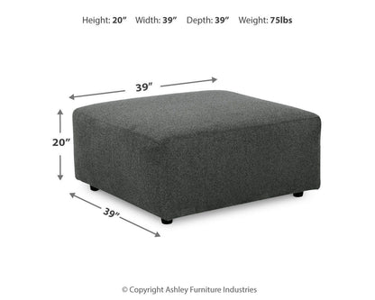 Edenfield Oversized Accent Ottoman - 2900308 - approximate manufacturer dimensions (supplier image 12)