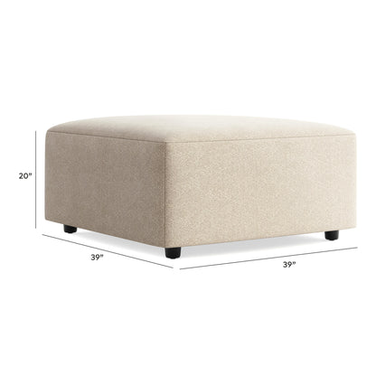 Edenfield Oversized Accent Ottoman - 2900408 - approximate manufacturer dimensions (supplier image 7)