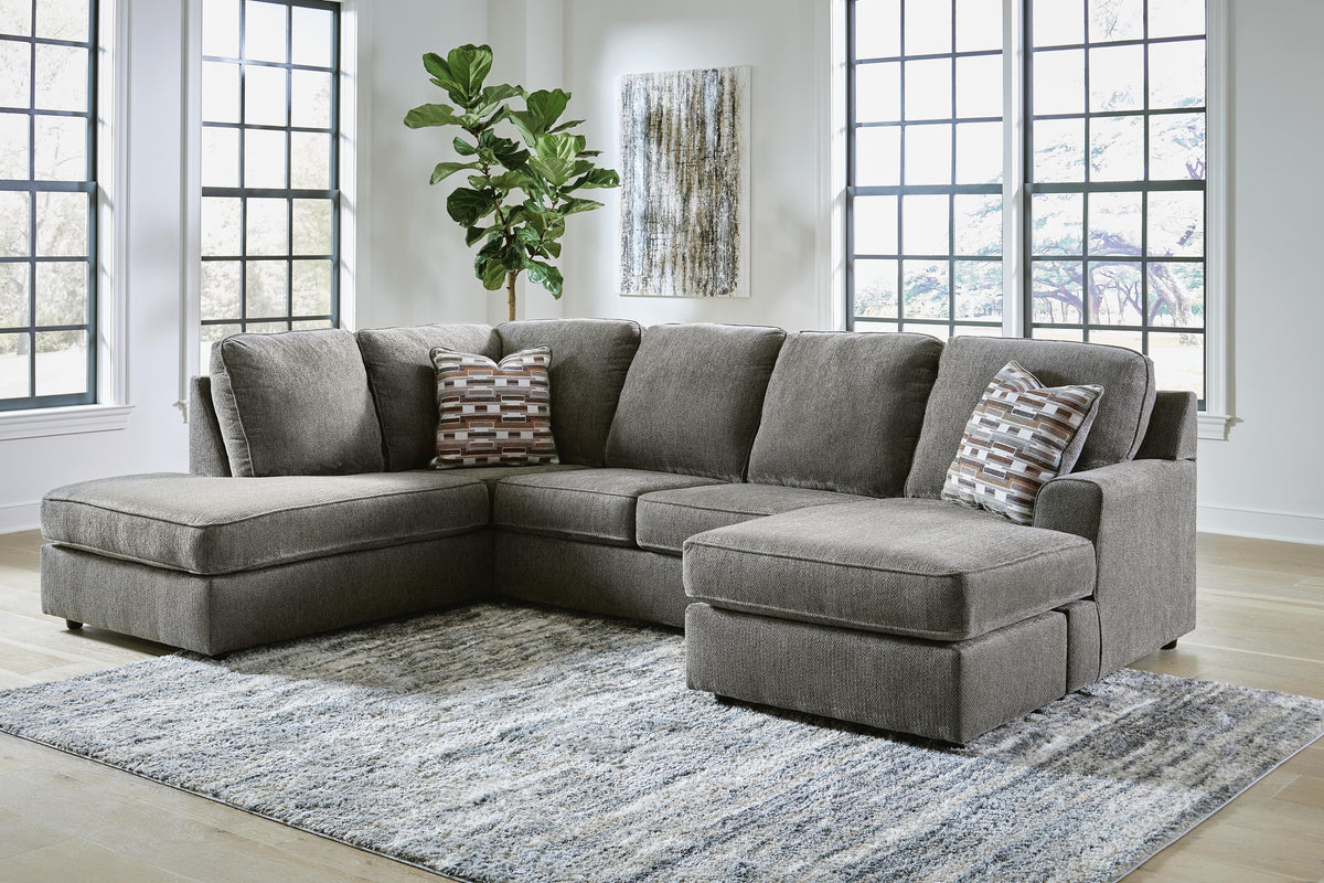 O'Phannon Sectional - 29402S2 - product view or room setting; complete kit and included component views (supplier image 2)