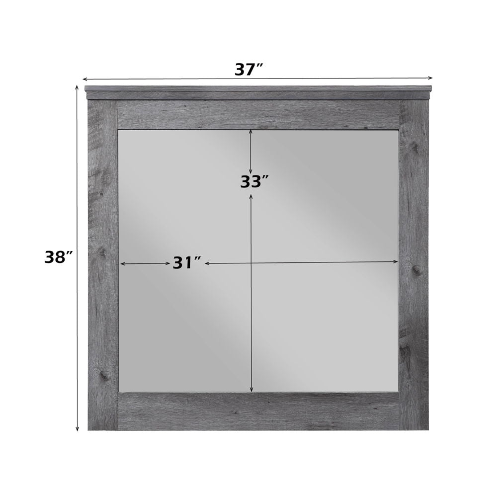 Vidalia - Mirror - Rustic Gray Oak
