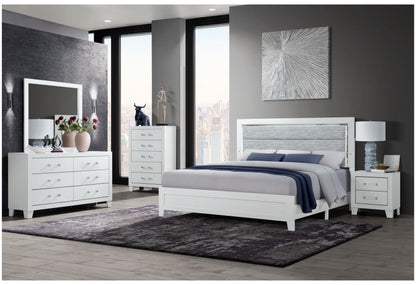Luccia - Bed With LED - White