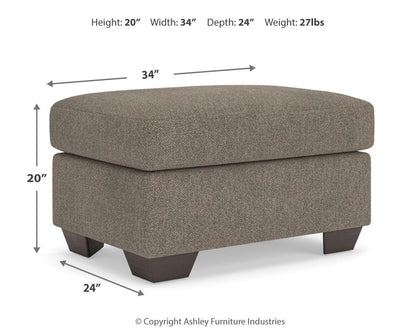 Triston-Peaks Ottoman - 3020414 - approximate manufacturer dimensions (supplier image 8)