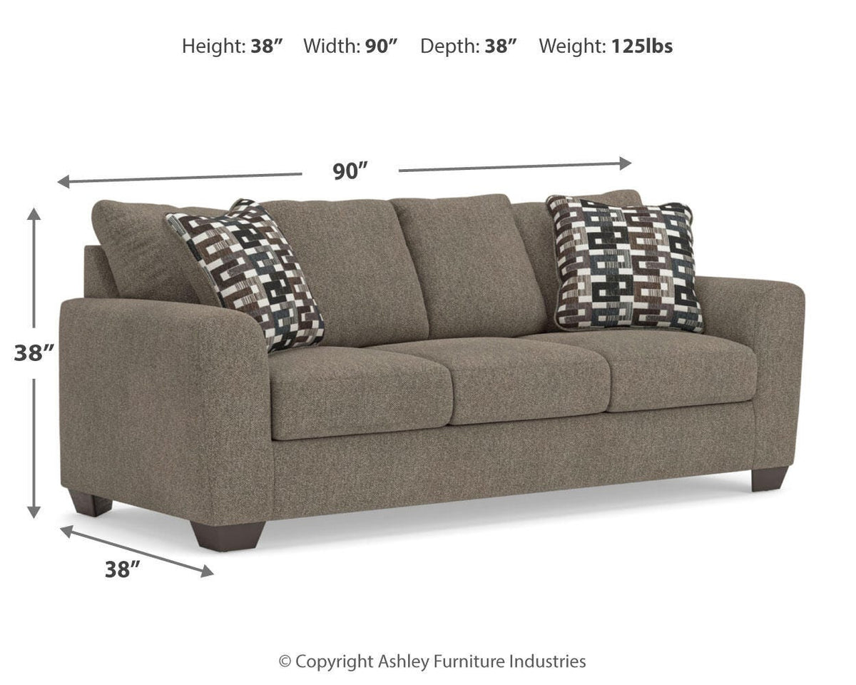 Triston-Peaks Sofa - 3020438 - approximate manufacturer dimensions (supplier image 7)
