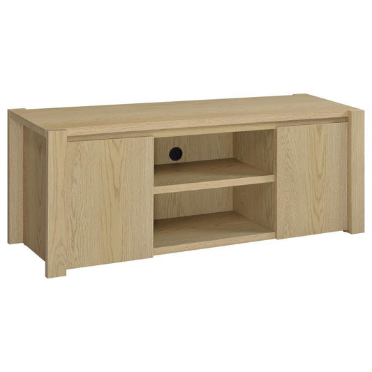 Laurelton - 60" 2-Door TV Stand Media Console - Light Oak