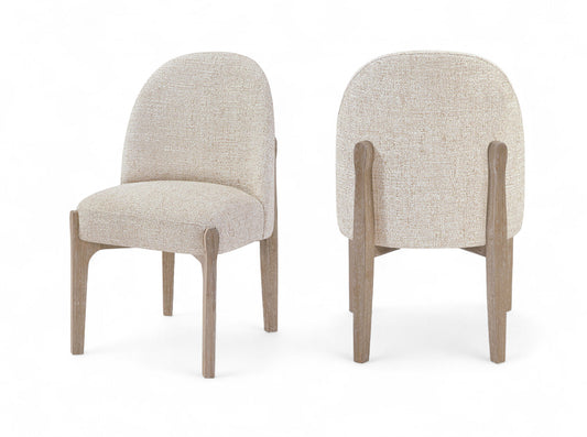 Torino - Upholstered Dining Chair With Brushed Natural Base (Set of 2)