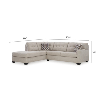 Mahoney Sectional - 31004S3 - approximate manufacturer dimensions (supplier image 50)
