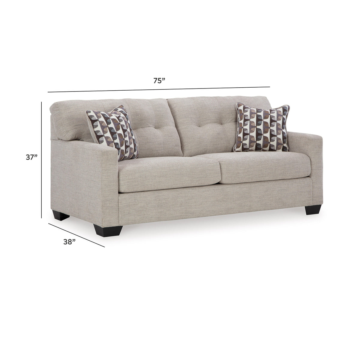 Mahoney Sofa - 3100438 - approximate manufacturer dimensions (supplier image 15)
