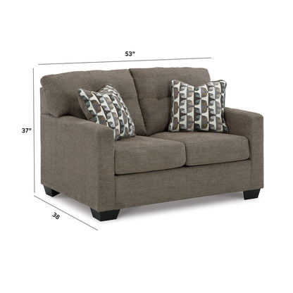 Mahoney Loveseat - 3100535 - approximate manufacturer dimensions (supplier image 15)