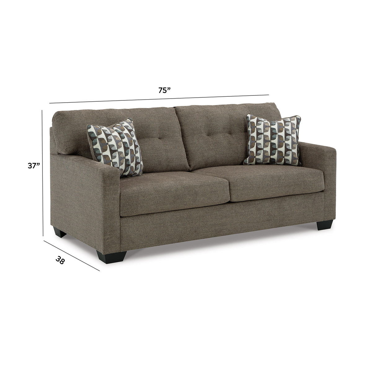 Mahoney Sofa - 3100538 - approximate manufacturer dimensions (supplier image 7)