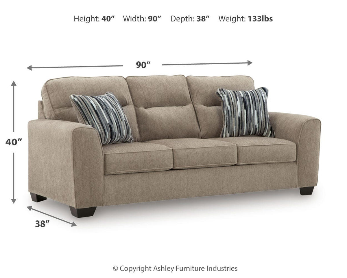 Olten Sofa - 3130438 - approximate manufacturer dimensions (supplier image 12)