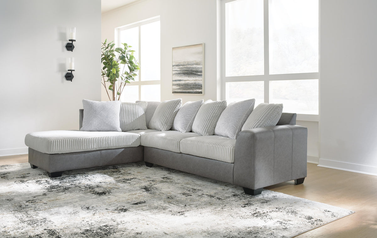 Clairette Court Sectional - 31503S1 - product view or room setting; complete kit and included component views (supplier image 16)