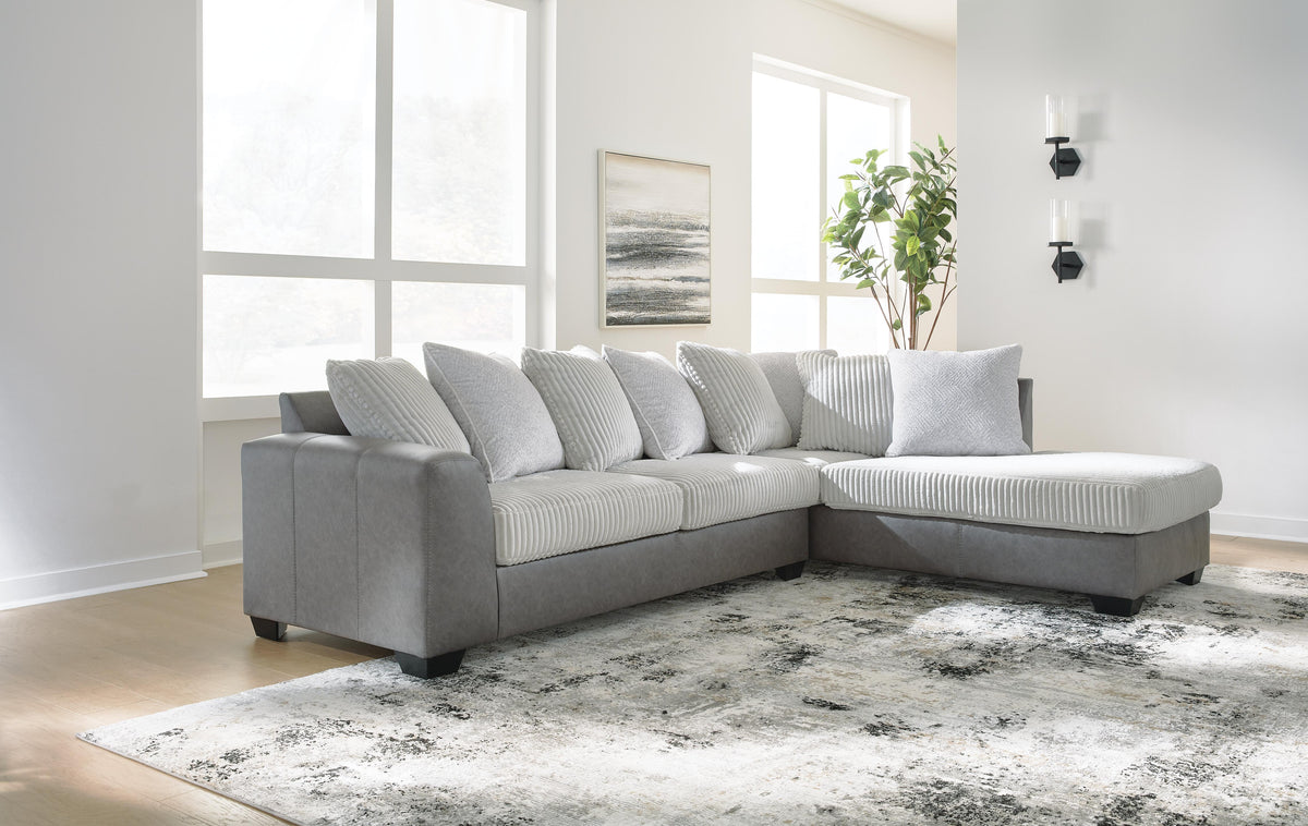 Clairette Court Sectional - 31503S2 - product view or room setting; complete kit and included component views (supplier image 2)