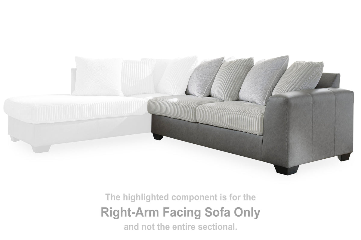Clairette Court Sectional - 31503S1 - product view or room setting; complete kit and included component views (supplier image 22)