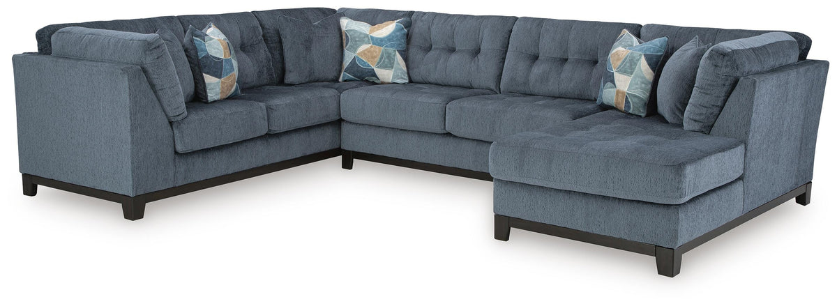 Maxon Place Sectional - 33003S2 - product view or room setting; complete kit and included component views (supplier image 48)