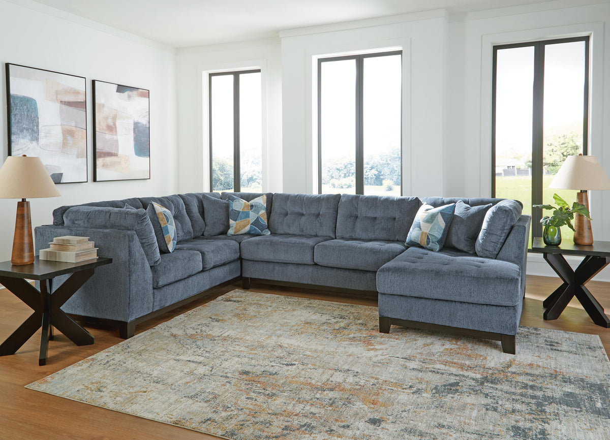 Maxon Place Sectional - 33003S2 - product view or room setting; complete kit and included component views (supplier image 51)