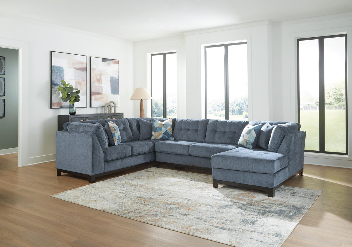 Maxon Place Sectional - 33003S2 - product view or room setting; complete kit and included component views (supplier image 49)