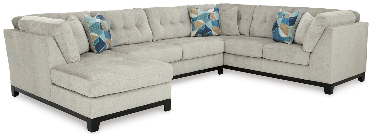 Maxon Place Sectional - 33004S1 - product view or room setting; complete kit and included component views (supplier image 45)