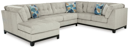 Maxon Place Sectional - 33004S1 - product view or room setting; complete kit and included component views (supplier image 45)