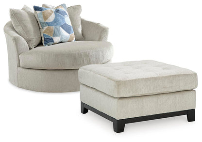 Maxon Place Oversized Chair and Ottoman - 33004U1 - product view or room setting; complete kit and included component views (supplier image 12)