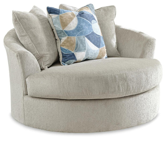 Maxon Place Oversized Swivel Accent Chair - 3300421 - product view or room setting; only chair included (supplier image 1)