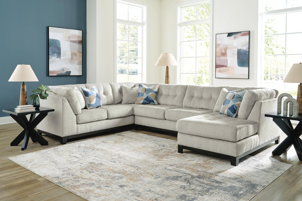 Maxon Place Sectional - 33004S2 - product view or room setting; complete kit and included component views (supplier image 4)