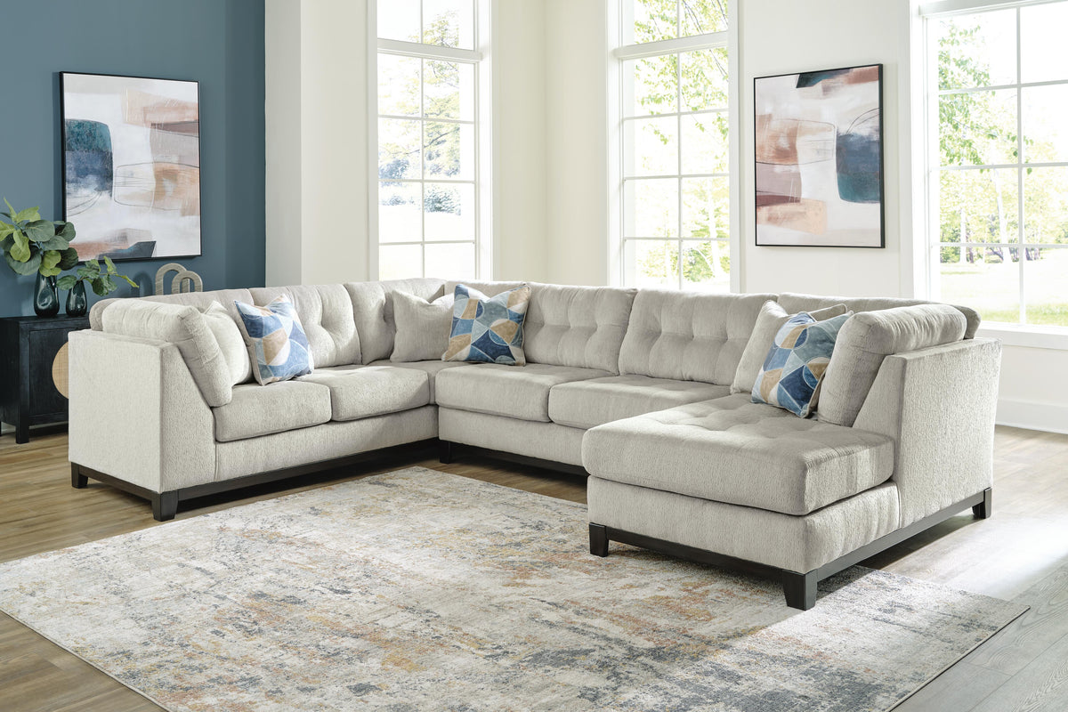 Maxon Place Sectional - 33004S2 - product view or room setting; complete kit and included component views (supplier image 2)