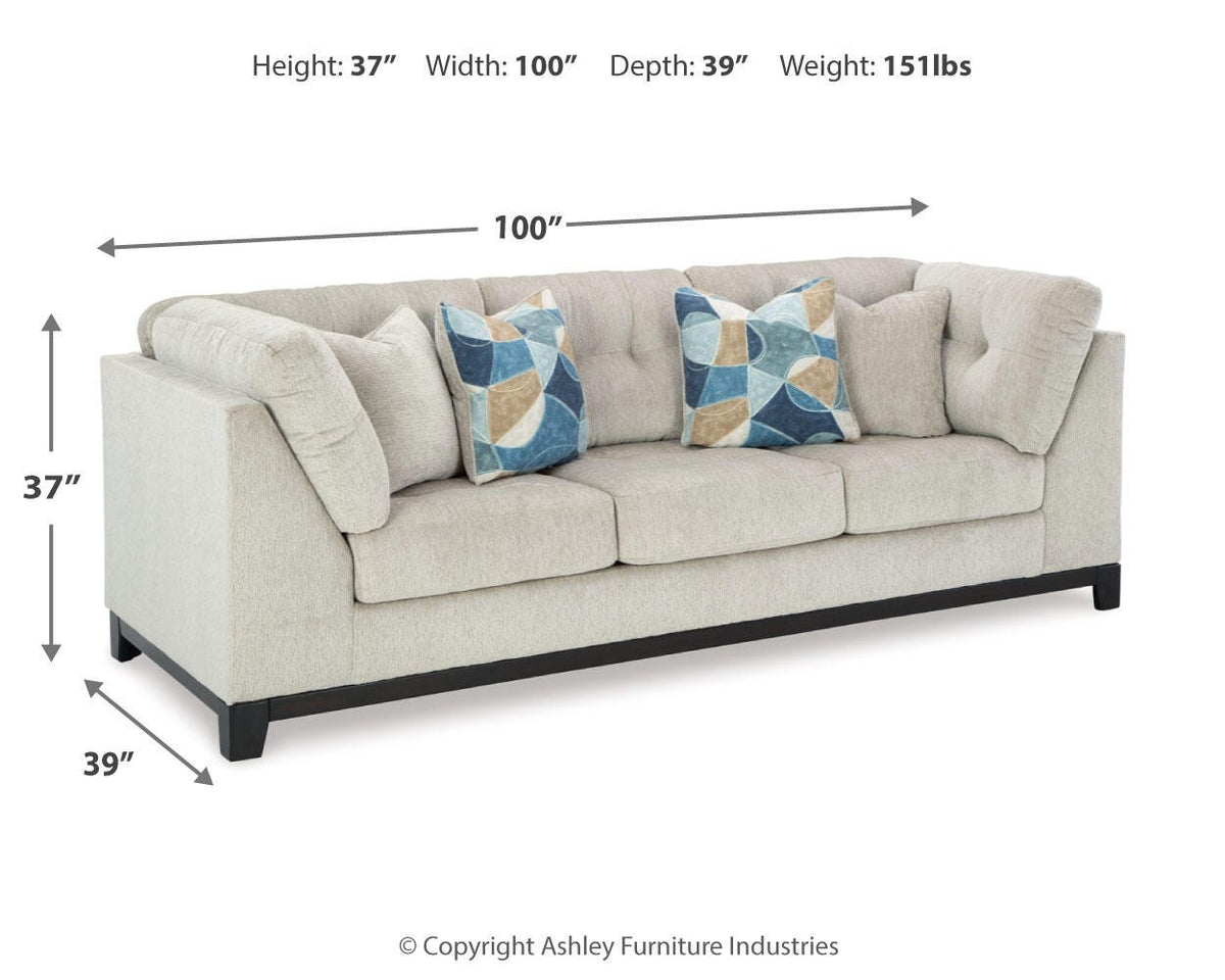 Maxon Place Sofa - 3300438 - approximate manufacturer dimensions (supplier image 7)