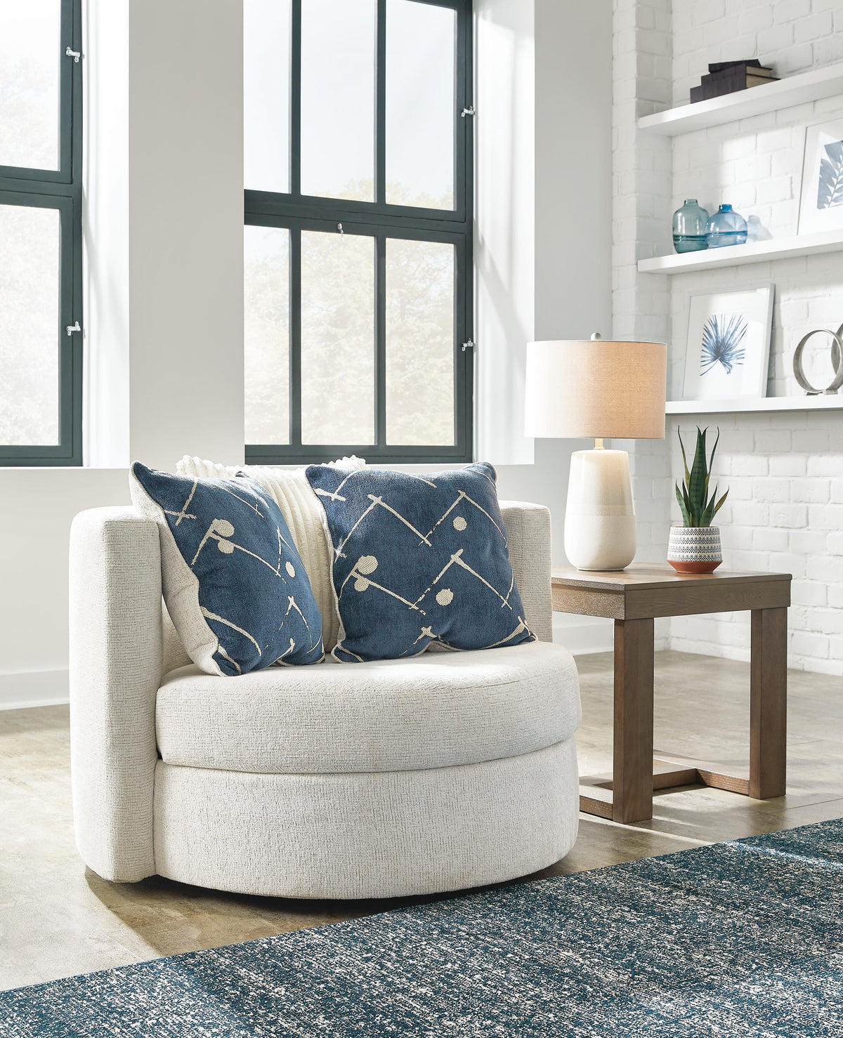 Padova Swivel Accent Chair - 3370644 - product view or room setting; only chair included (supplier image 2)