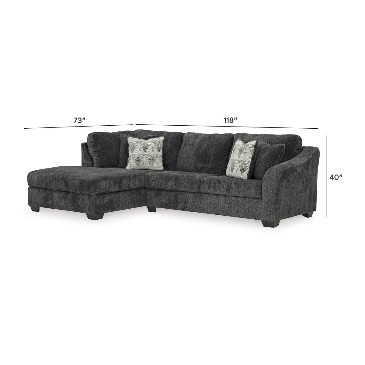 Biddeford Sectional - 35504S1 - approximate manufacturer dimensions (supplier image 22)