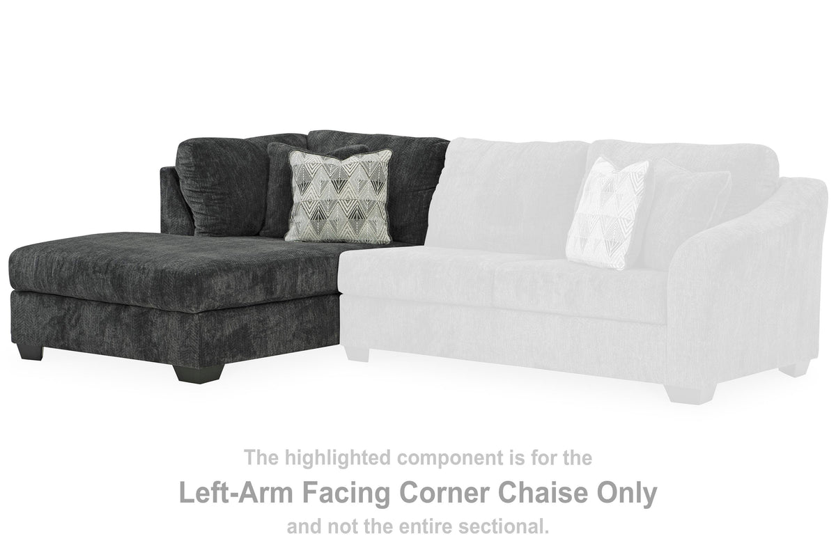 Biddeford 2-Piece Sectional and Oversized Swivel Accent Chair - 35504U2 - product view or room setting; complete kit and included component views (supplier image 11)