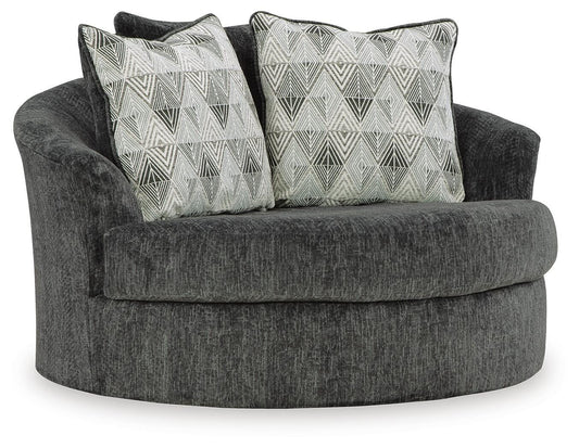 Biddeford Oversized Swivel Accent Chair - 3550421 - product view or room setting; only chair included (supplier image 1)