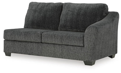 Biddeford 2-Piece Sectional and Oversized Swivel Accent Chair - 35504U2 - product view or room setting; complete kit and included component views (supplier image 7)