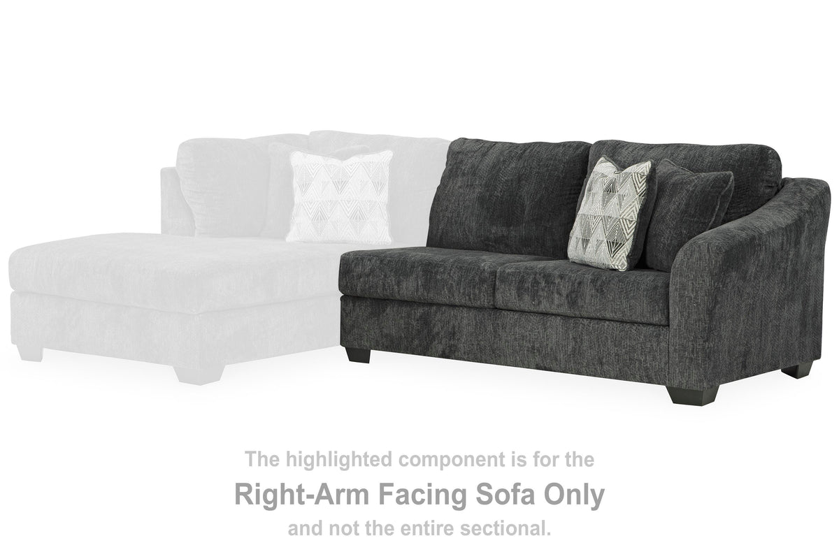 Biddeford 2-Piece Sectional and Oversized Swivel Accent Chair - 35504U2 - product view or room setting; complete kit and included component views (supplier image 8)