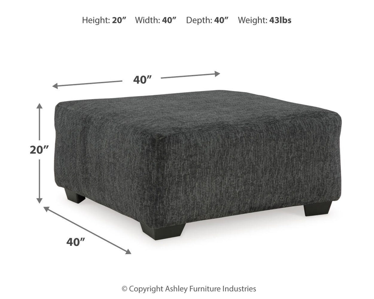 Biddeford Oversized Swivel Chair and Ottoman - 35504U1 - approximate manufacturer dimensions (supplier image 9)