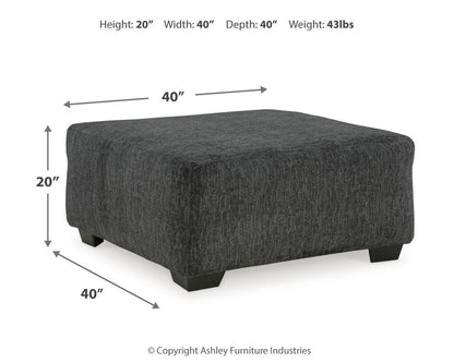 Biddeford Oversized Swivel Chair and Ottoman - 35504U1 - approximate manufacturer dimensions (supplier image 9)