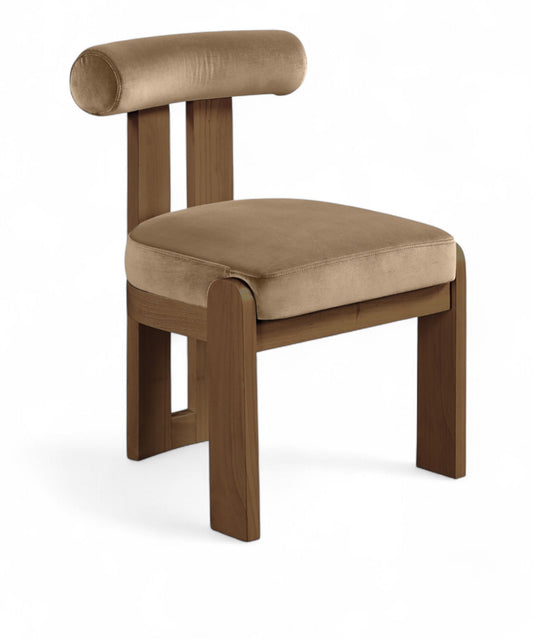 Arienzo - Performance Fabric Upholstered Dining Chair (Set of 2) - Walnut Base