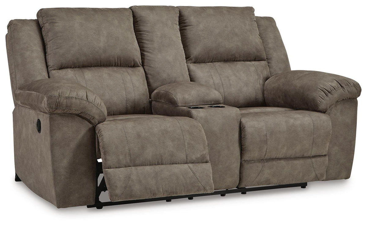 Laresview Reclining Loveseat with Console - 3720394 - product view or room setting; only loveseat included (supplier image 3)