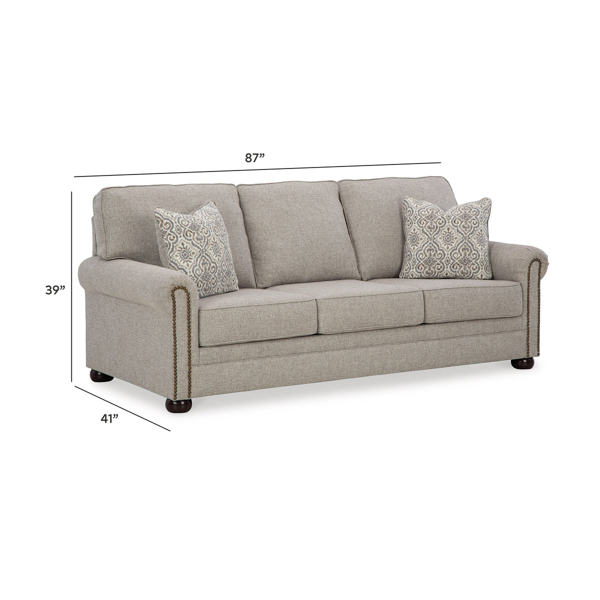 Gaelon Living Room Sets - 37307U3, 37307U1, 37307U4 - approximate manufacturer dimensions (supplier image 33)