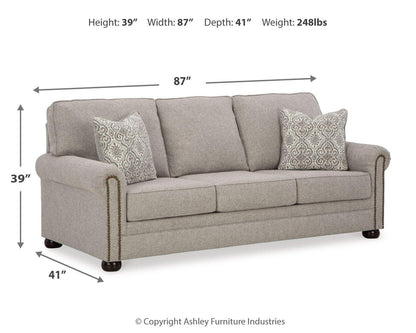 Gaelon Queen Sofa Sleeper - 3730739 - approximate manufacturer dimensions (supplier image 7)