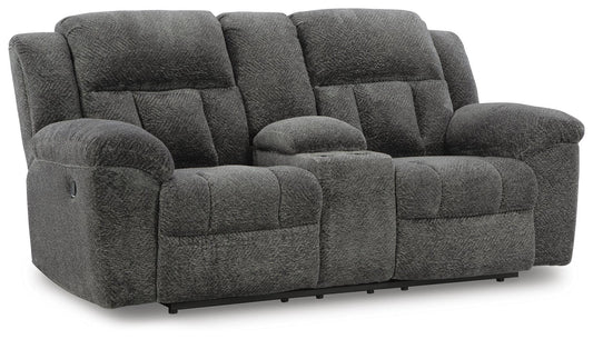 Frohn Reclining Loveseat with Console - 3740694 - product view or room setting; only loveseat included (supplier image 1)