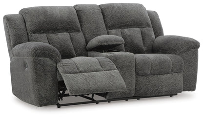 Frohn Reclining Loveseat with Console - 3740694 - product view or room setting; only loveseat included (supplier image 3)