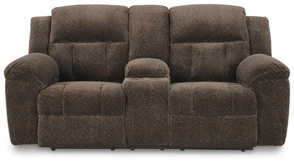 Frohn Reclining Loveseat with Console - 3740794 - product view or room setting; only loveseat included (supplier image 14)